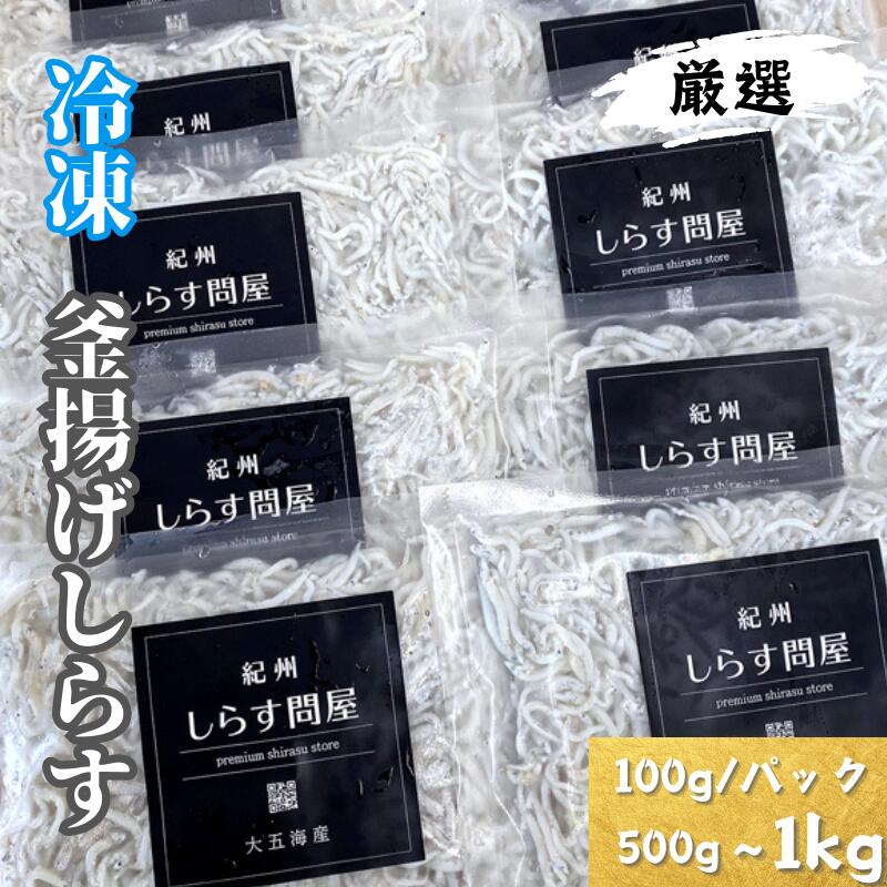 【ふるさと納税】【高レビュー】しらす 釜揚げしらす 冷凍 500g 700g 1kg（100g/パック）小分け で 便利 《 レビューキャンペーン 実施中 ! 》｜しらす丼 おかず シラス 厳選 小分け 冷凍便 13000円 17000円 22000円 ※離島への配送不可