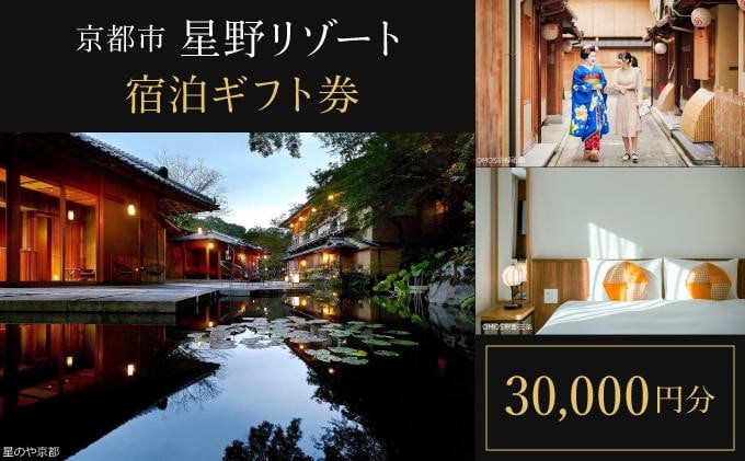 【星野リゾート】ふるさと納税宿泊ギフト券30,000円分