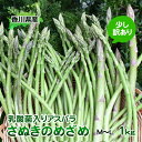 【ふるさと納税】令和6年産　はなまる農園の乳酸菌入りアスパラ「さぬきのめざめ」少し訳あり 1kg（M～L）　野菜セット 野菜 アスパラガス 乳酸菌入りアスパラ 1kg 訳あり　お届け：2025月2月中旬～10月下旬