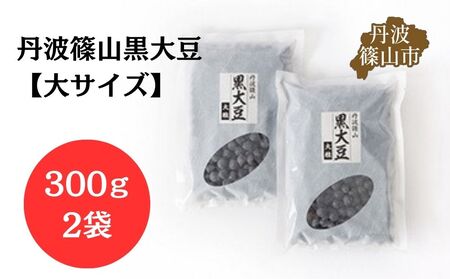 【令和6年産】丹波篠山産黒大豆　大サイズ  300g×2　AQ11 黒豆 丹波黒 おせち用 煮豆 グルメ 高級 ブランド 兵庫県 丹波篠山市