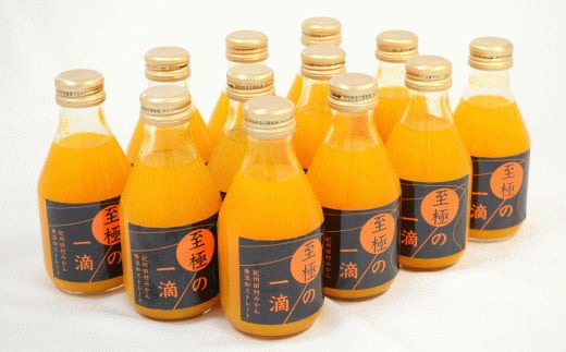 【無添加】田村みかんの新鮮100％ジュース「至極の一滴」180ml×15本入り / ジュース みかんジュース ストレート ミカン 蜜柑 フルーツ 【tec935A】