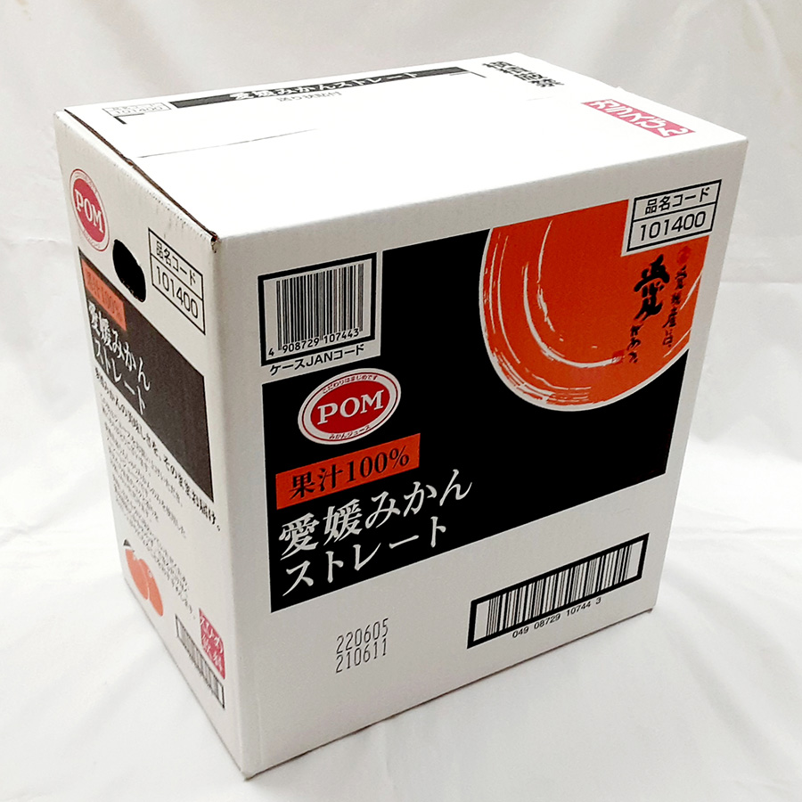 ＜えひめ飲料＞POM愛媛みかんストレートジュース１L×6本
