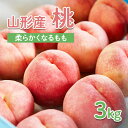 【ふるさと納税】山形産 もも 3kg(柔らかくなるもも) 【令和7年産先行予約】FU22-004くだもの 果物 フルーツ 山形 山形県 山形市 お取り寄せ 2025年産